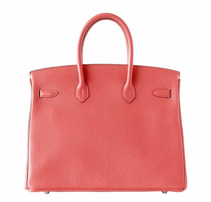 Hermes Birkin Clemence Gold Plated 35 Rose Jaipur