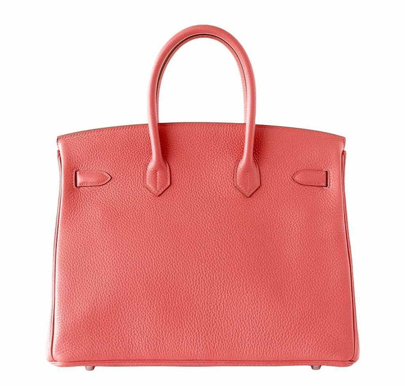 Hermes Birkin Clemence Gold Plated 35 Rose Jaipur
