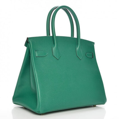Hermes Birkin Epsom 30 Vert Vertigo