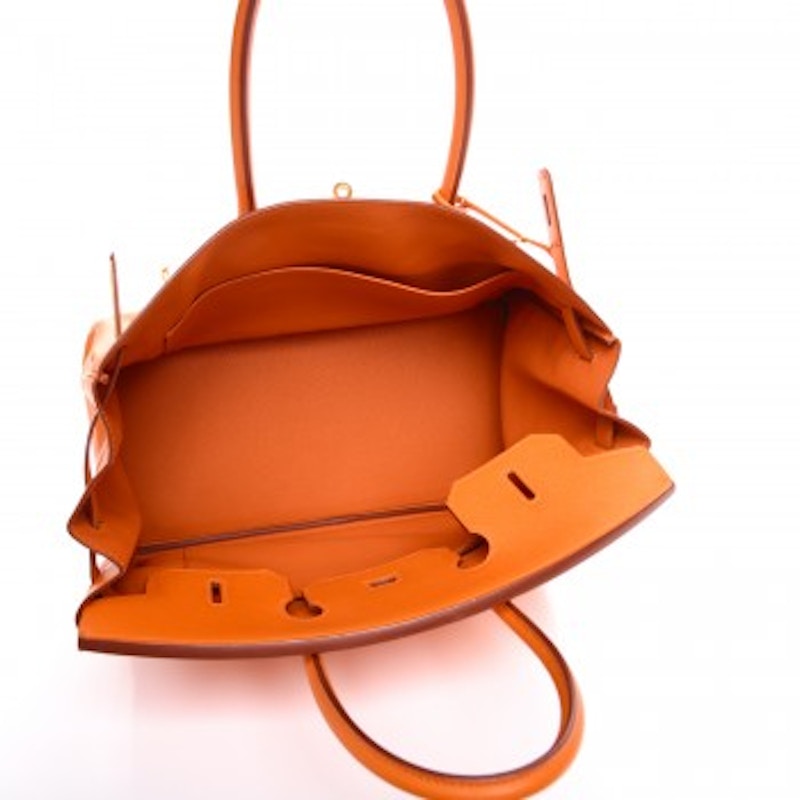 Hermes Birkin Epsom Gold 35 Orange