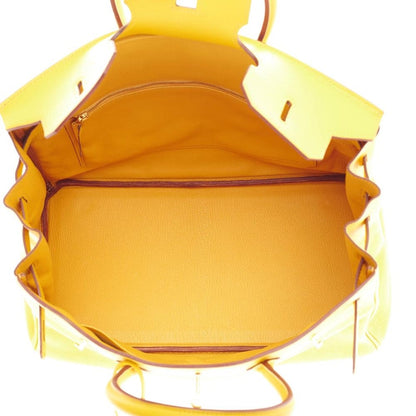 Hermes Birkin Taurillon Clemence 35 Jaune