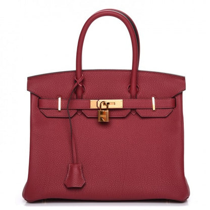 Hermes Birkin Togo 30 Rouge Grenat