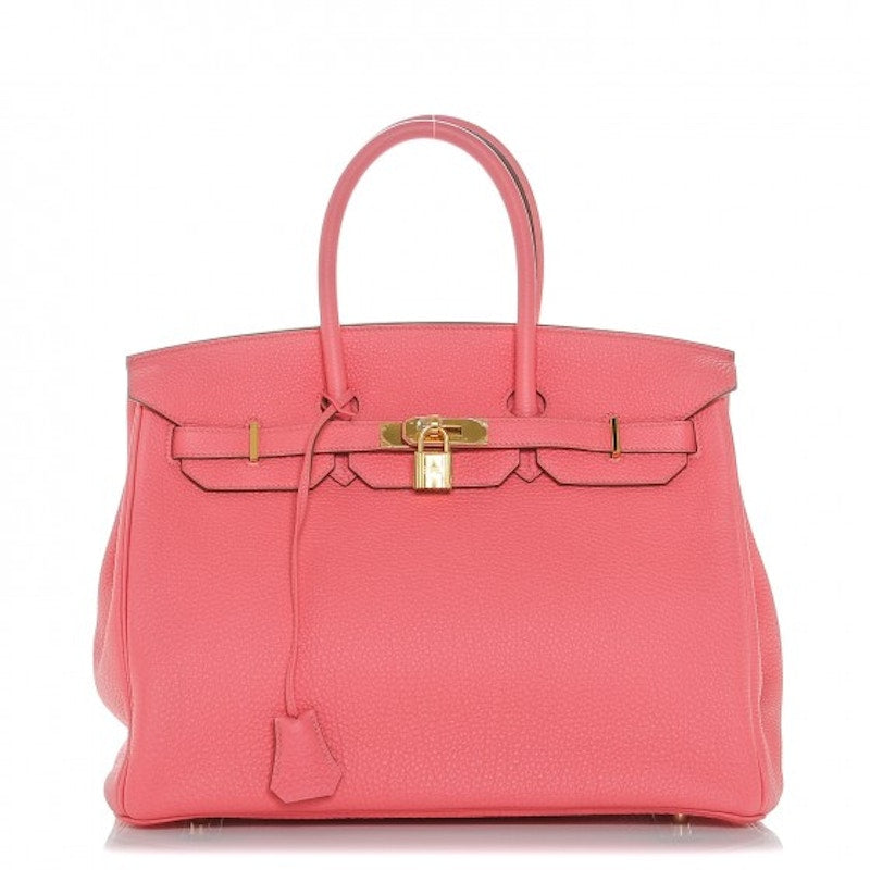 Hermes Birkin Togo 35 Rose Lipstick