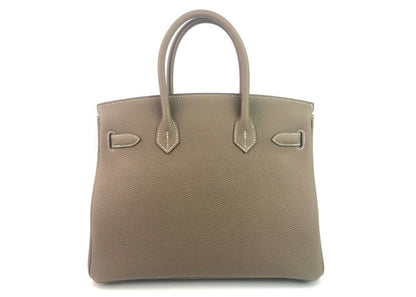Hermes Birkin Togo Palladium-tone 30 Etoupe