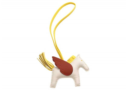 Hermes Charm Rodeo Pegase PM Craie/Jaune De Naples/Cuivre