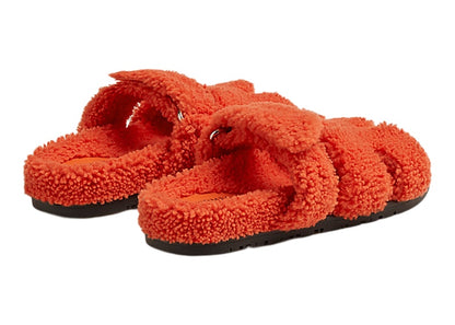 Hermes Chypre Sandal Orange Woolskin (Women's)