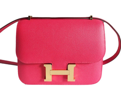 Hermes Constance III Epsom Mini 18 Rose Extreme