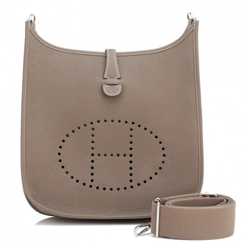 Hermes Evelyne III Taurillon Clemence PM Etoupe