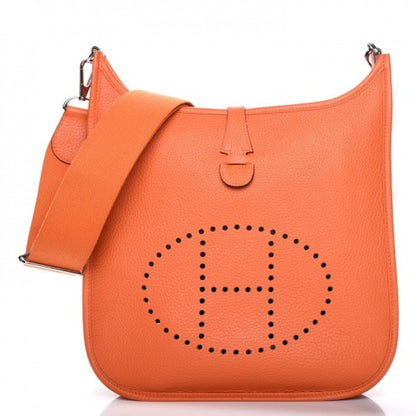 Hermes Evelyne III Taurillon Clemence PM Feu