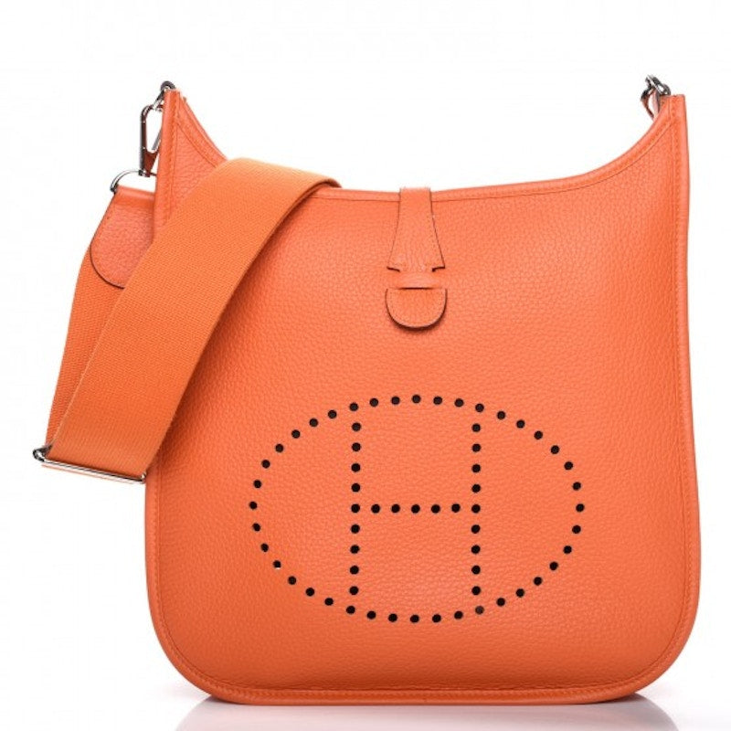 Hermes Evelyne III Taurillon Clemence PM Feu