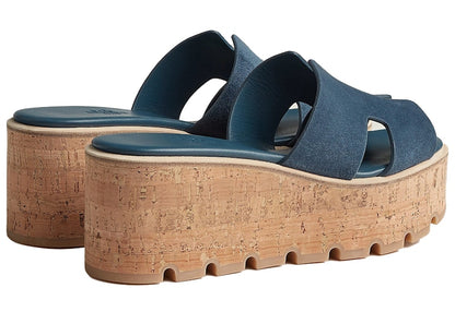Hermes Eze 30 Sandal Bleu Celeste