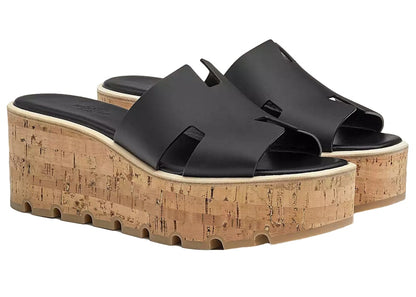 Hermes Eze 30 Sandal Noir