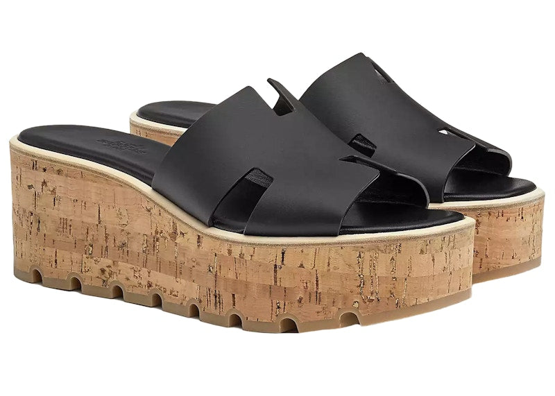 Hermes Eze 30 Sandal Noir