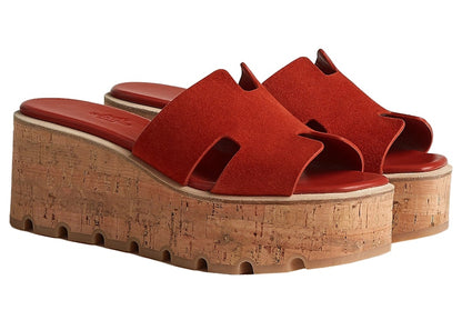 Hermes Eze 30 Sandal Orange Brulee