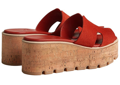 Hermes Eze 30 Sandal Orange Brulee