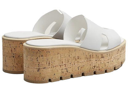 Hermes Eze 30 Sandal White