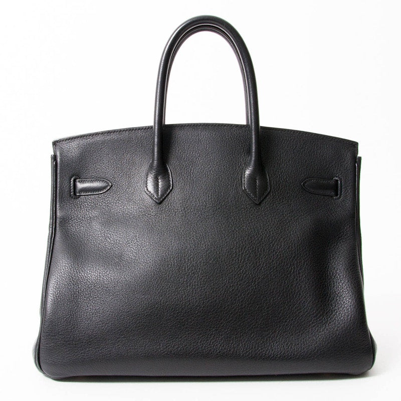 Hermes Handbag Birkin Clemence 35 Black