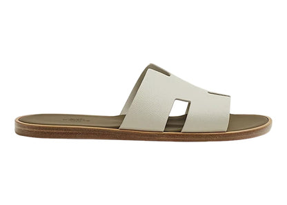 Hermes Izmir Sandal Beige Glaise Vert Toundra Epsom Leather