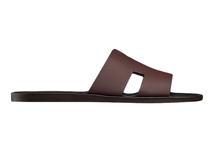 Hermes Izmir Sandal Bordeaux Nior Epsom Leather