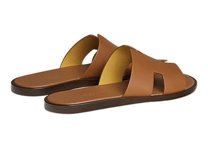 Hermes Izmir Sandal Gold Smooth Calfskin Leather