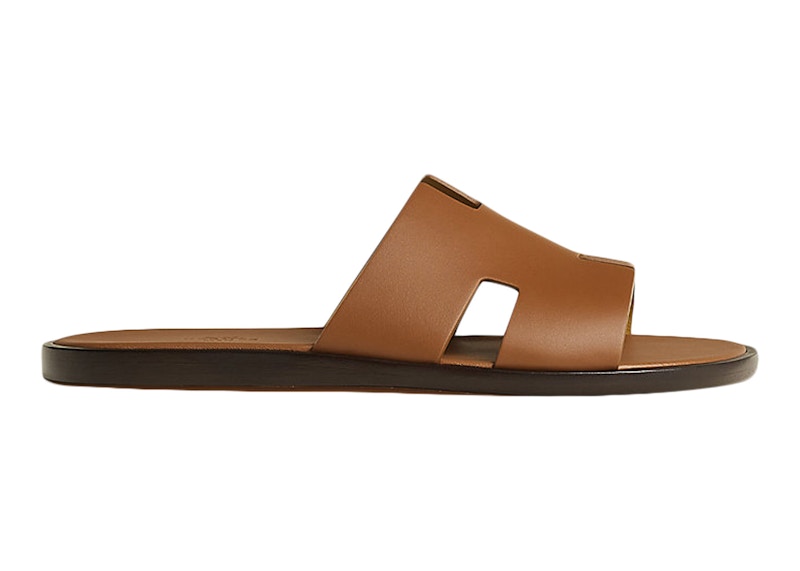 Hermes Izmir Sandal Gold Smooth Calfskin Leather