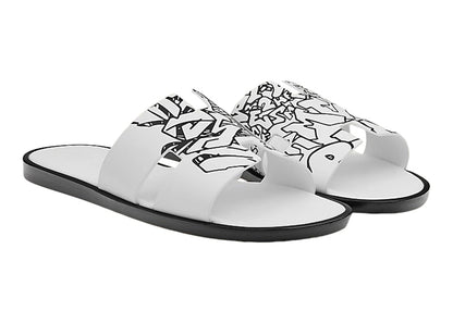 Hermes Izmir Sandal Graff Noir Maison Calfskin Leather