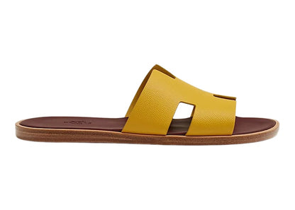 Hermes Izmir Sandal Jaune Citron Epsom Calfskin Leather
