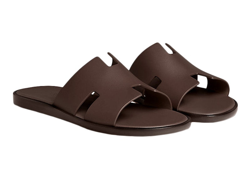 Hermes Izmir Sandal Moka Smooth Calfskin Leather