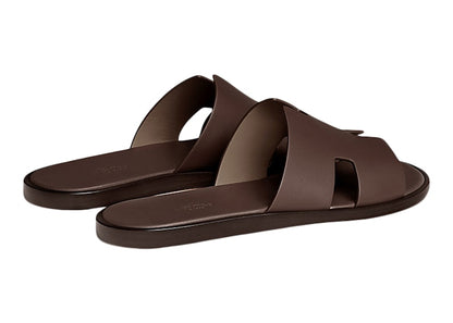 Hermes Izmir Sandal Moka Smooth Calfskin Leather
