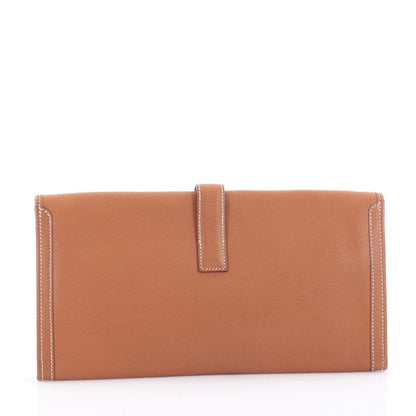 Hermes Jige Elan Clutch 29 Gold