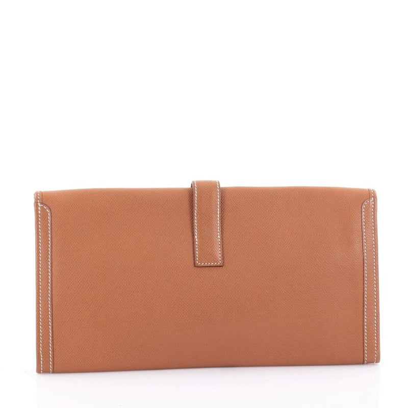 Hermes Jige Elan Clutch 29 Gold
