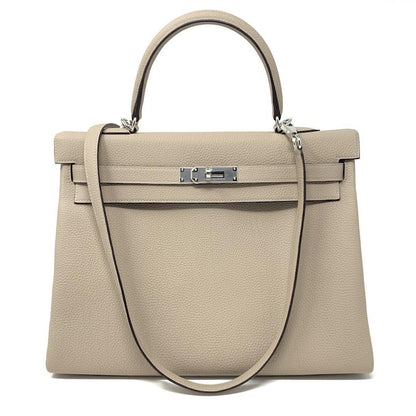 Hermes Kelly Retourne 35 Gris Tourertelle