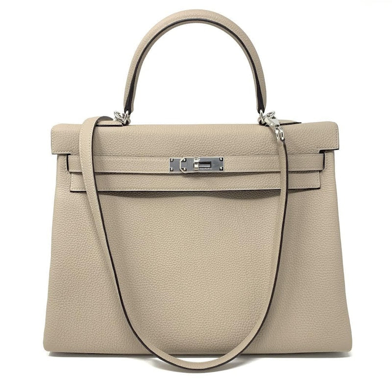 Hermes Kelly Retourne 35 Gris Tourertelle