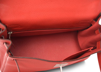 Hermes Kelly Retourne Clemence 28 Rouge Tomate