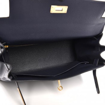 Hermes Kelly Retourne Togo 28 Bleu Nuit