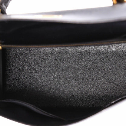 Hermes Kelly Sellier Box Calf 28 Noir