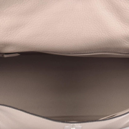Hermes Kelly Taurillon Clemence 35 Gris Tourterelle