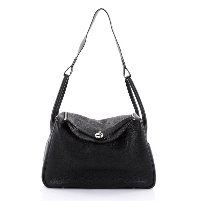 Hermes Lindy Taurillon Clemence 34 Noir