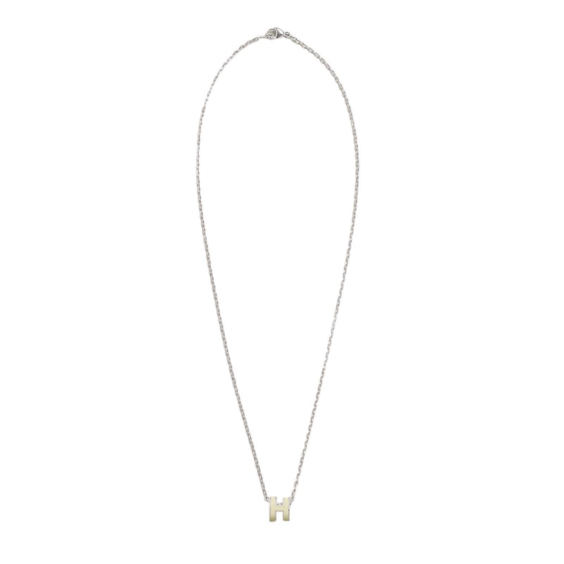 Hermes Mini Pop H Pendant Jaune Soufre Pale