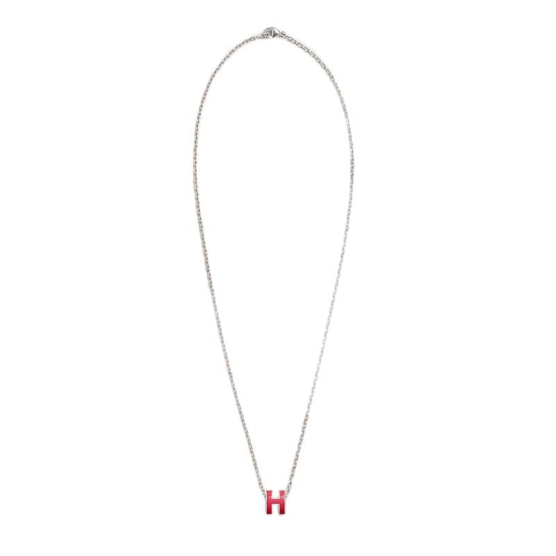 Hermes Mini Pop H Pendant Rose Tropique