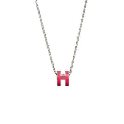 Hermes Mini Pop H Pendant Rose Tropique