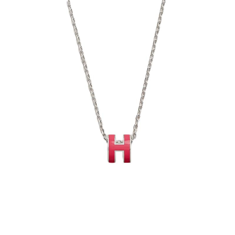 Hermes Mini Pop H Pendant Rose Tropique