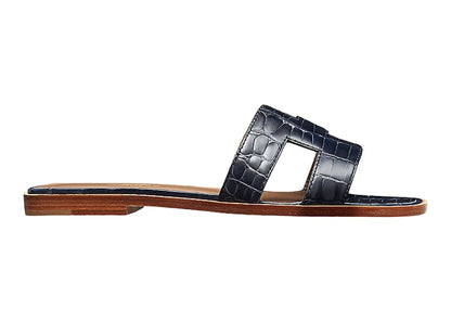 Hermes Oran Sandal Marine Alligator Leather