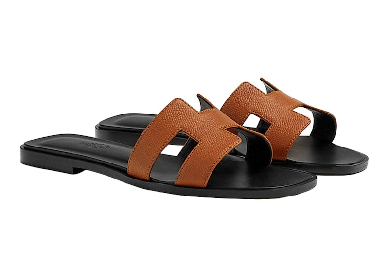 Hermes Oran Sandal Naturel Epsom Heritage Calfskin Leather