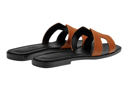 Hermes Oran Sandal Naturel Epsom Heritage Calfskin Leather