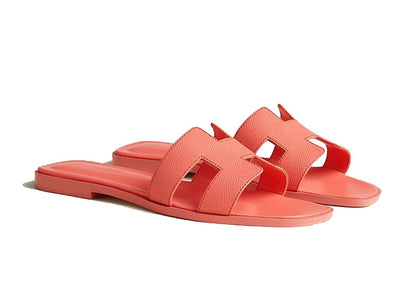 Hermes Oran Sandal Orange Joey Epsom Calfskin