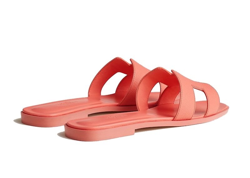 Hermes Oran Sandal Orange Joey Epsom Calfskin