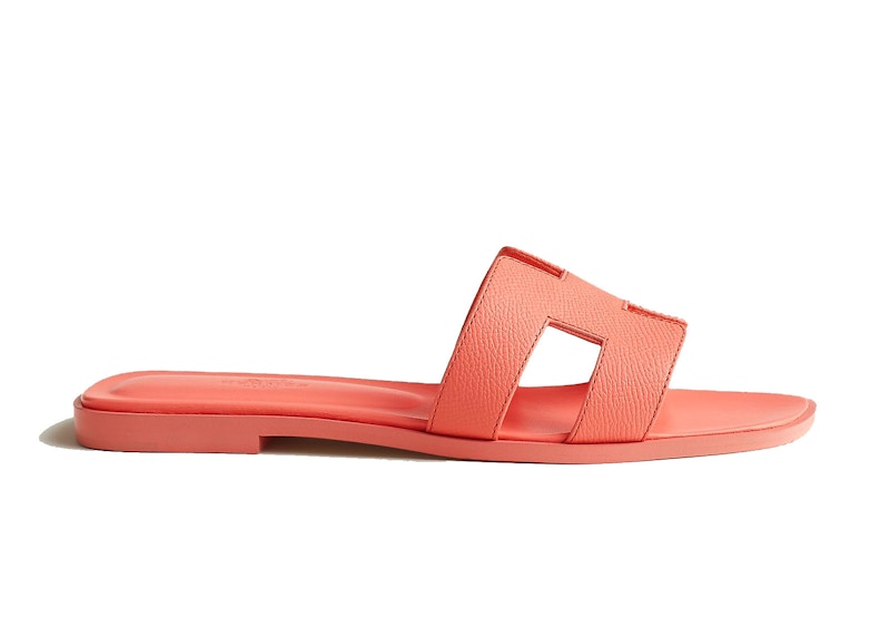 Hermes Oran Sandal Orange Joey Epsom Calfskin