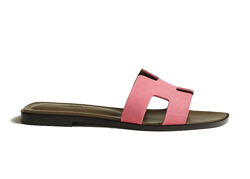 Hermes Oran Sandal Rose Du Desert Goatskin
