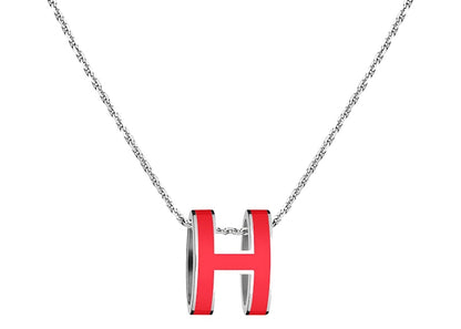 Hermes Pendant Pop H Coral Red
